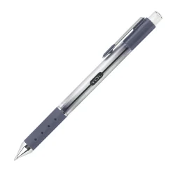 TUL® GL Series Retractable Gel Pens, Fine Point, 0.5 mm, Silver Barrel, Blue Ink, Pack Of 4 Pens