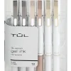 TUL® GL Series Retractable Gel Pens, Medium Point, 0.7 mm, Pearl White Barrel, Black Ink, Pack Of 12 Pens