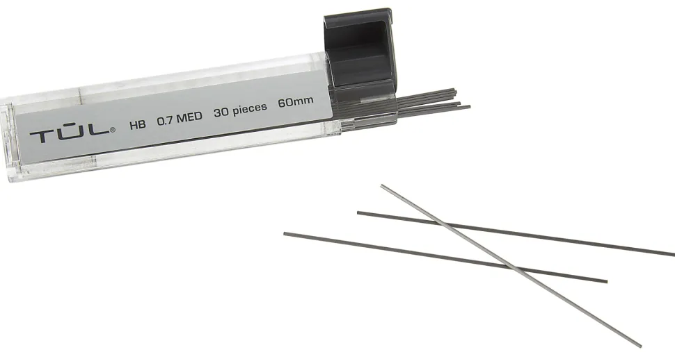 TUL® Lead Refills, 0.7 mm, HB Hardness, 30 Leads Per Tube, Pack Of 3 Tubes