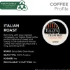 Tully's Coffee Italian Roast Keurig Single-Serve K-Cup Pods, Dark Roast, 24 Pods Per Pack, Case Of 4 Packs