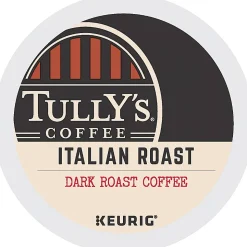 Tully's® Coffee Single-Serve Coffee K-Cup® Pods, Italian Roast, Carton Of 24