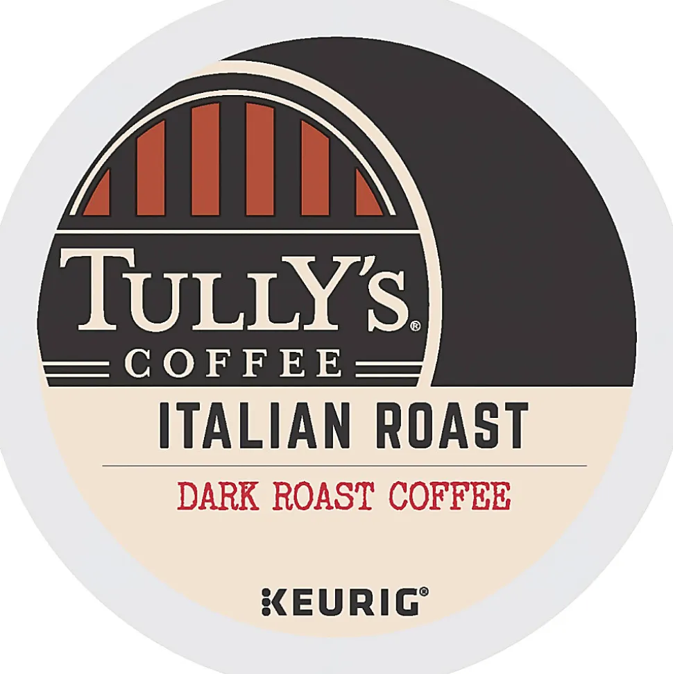 Tully's® Coffee Single-Serve Coffee K-Cup® Pods, Italian Roast, Carton Of 24