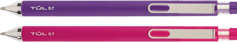 TUL® Mechanical Pencils, 0.7 mm, Pink & Purple Barrels, Pack Of 2 Pencils