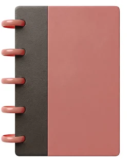 TUL® Mini Discbound Notebook With Soft-Touch Cover, Narrow Ruled, 60 Sheets, 5
