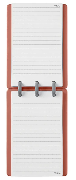TUL® Mini Steno Discbound Notebook With Soft-Touch Cover, Narrow Ruled, 60 Sheets, 5" x 3-1/2", Pink