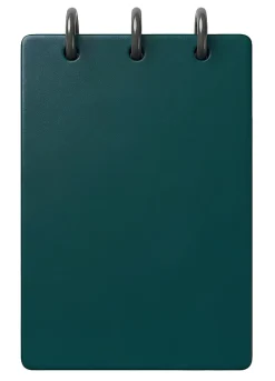 TUL® Mini Steno Discbound Notebook With Soft-Touch Cover, Narrow Ruled, 60 Sheets, 5" x 3-1/2", Turquoise
