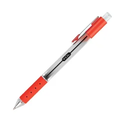 TUL® Retractable Gel Pens, Medium Point, 0.7 mm, Silver Barrel, Black/Blue/Red Inks, Pack Of 4 Pens