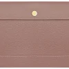 TUL™ Vegan Leather Document Envelope With Snap Closure, Letter Size, Mauve