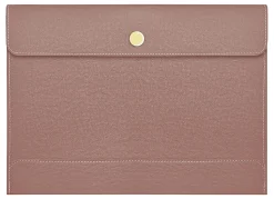 TUL™ Vegan Leather Document Envelope With Snap Closure, Letter Size, Mauve