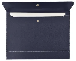 TUL™ Vegan Leather Document Envelope With Snap Closure, Letter Size, Navy