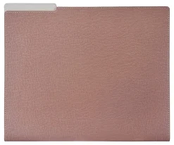 TUL™ Vegan Leather File Folder With Pocket, Letter Size, Mauve