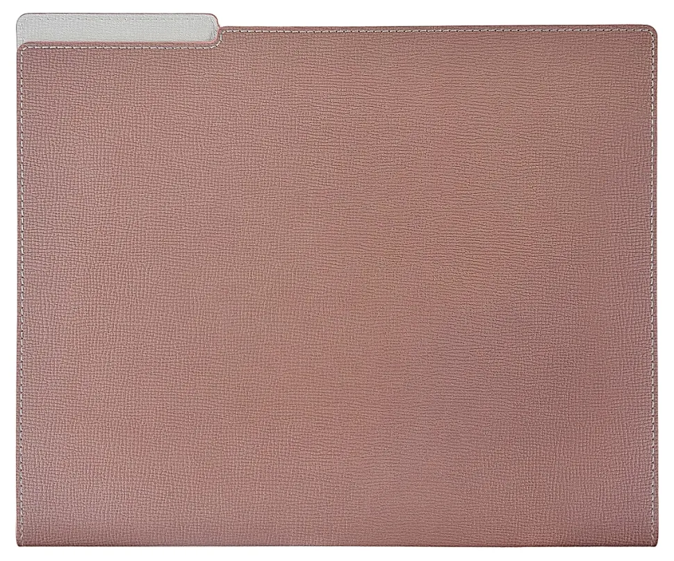 TUL™ Vegan Leather File Folder With Pocket, Letter Size, Mauve