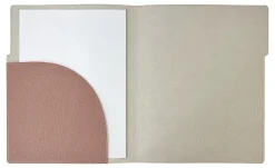 TUL™ Vegan Leather File Folder With Pocket, Letter Size, Mauve