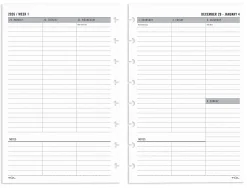 2026 TUL® Weekly Planner Refill Pages, Junior Size, January To December
