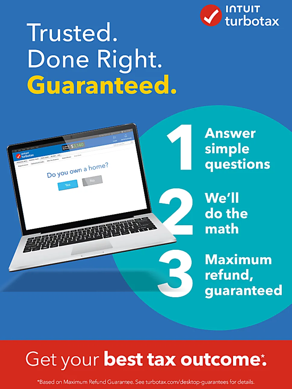 TurboTax Basic 2023 Federal Only + E-file, For PC/Mac, Disc Or Download