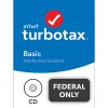 TurboTax® Basic 2021 Federal Only + E-File, For PC/Mac, Disc Or Download