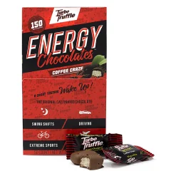 Turbo Truffles Energy Chocolate Coffee Craze Truffles, Pack Of 50 Truffles