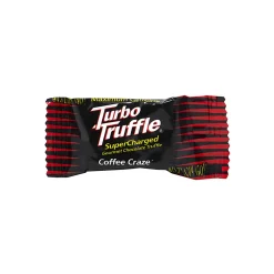 Turbo Truffles Energy Chocolate Coffee Craze Truffles, Pack Of 50 Truffles