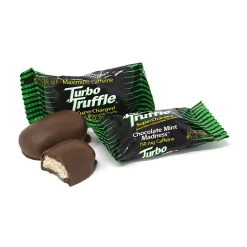 Turbo Truffles Energy Chocolate Mint Madness Truffles, Box Of 50 Truffles