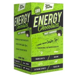 Turbo Truffles Energy Chocolate Mint Madness Truffles, Box Of 50 Truffles