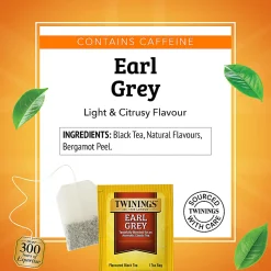TwiningsĀ® Earl Grey Tea Bags, 1.76 oz, 25/Box
