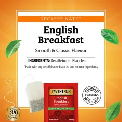 Twinings® English Breakfast Decaf Tea Bags, 25/Box