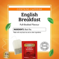 Twinings® English Breakfast Tea Bags, 25/Box