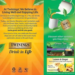 Twinings® Green Tea Bags, 2 Oz, 25/Box
