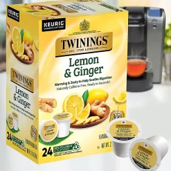 Twinings® Lemon & Ginger Herbal Tea, Keurig® K-Cup® Pods, 2.8 Oz, 24/Box