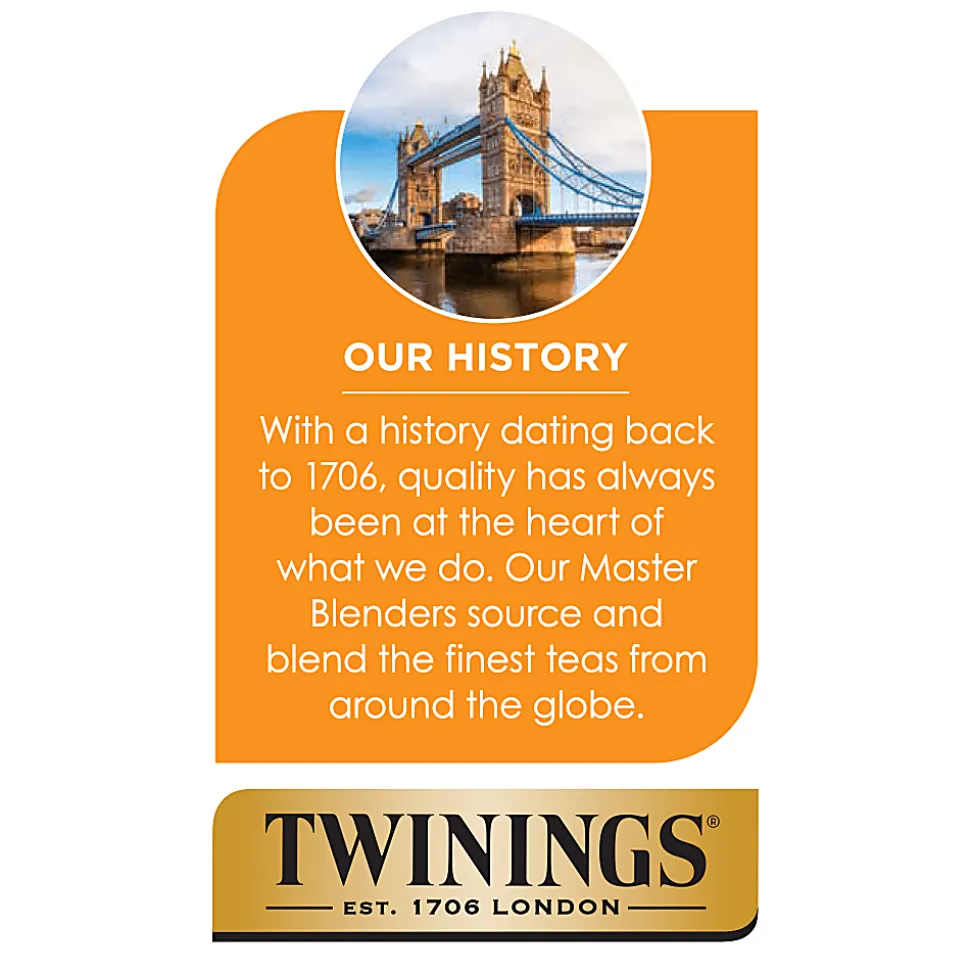 Twinings® Pure Peppermint Herbal Tea Bags, 25/Box