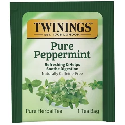 Twinings® Pure Peppermint Herbal Tea Bags, 25/Box