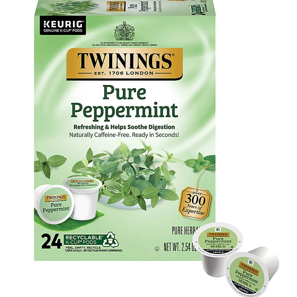 Twinings® Pure Peppermint Tea, Keurig® K-Cup® Pods, 24/Box