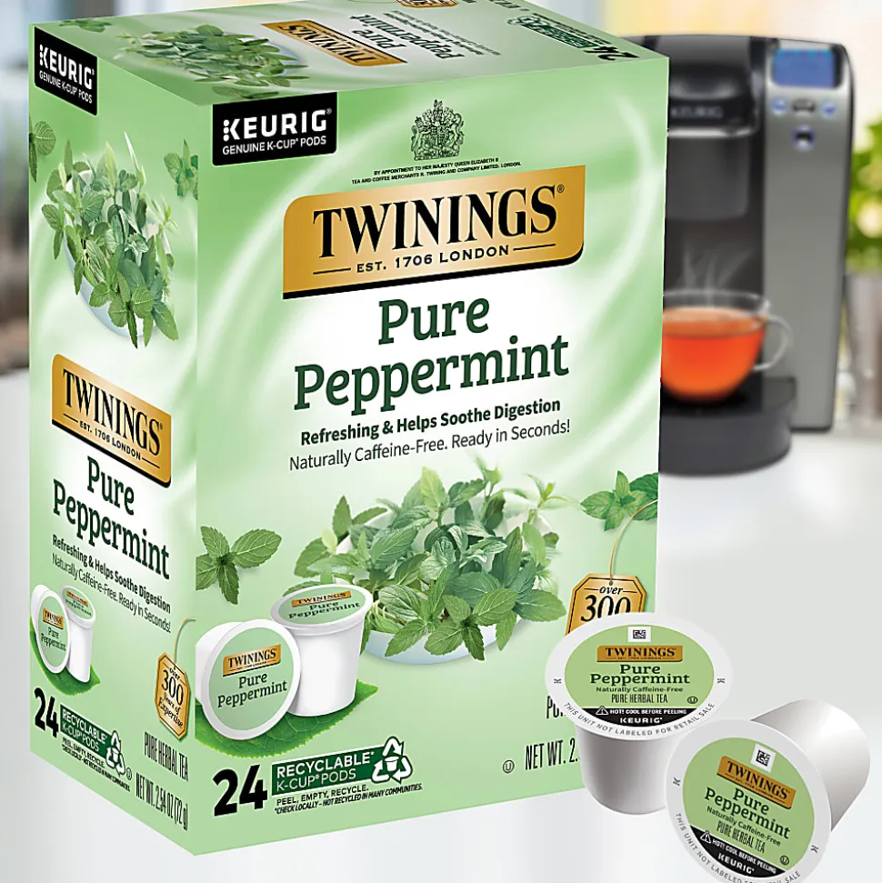 Twinings® Pure Peppermint Tea, Keurig® K-Cup® Pods, 24/Box