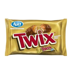 Twix Caramel Fun-Size Candy, 10.83 Oz Bag, Pack Of 4 Bags