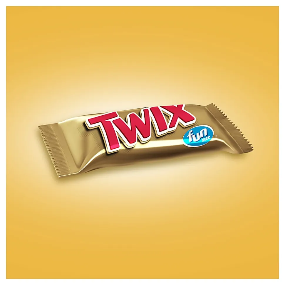 Twix Caramel Fun-Size Candy, 10.83 Oz Bag, Pack Of 4 Bags