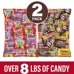 Twix, Milky Way, Snickers, M&Ms, Skittles And Lifesaver Gummies Candy Variety Mix, 100 Oz, Total Qty 2