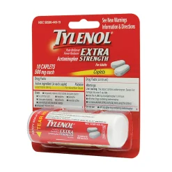 Tylenol Extra-Strength Blister Packs, Pack Of 10