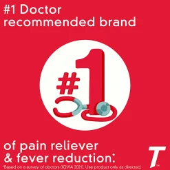 Tylenol Extra Strength Caplets with 500 mg Acetaminophen, Box of 100 Caplets