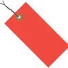 Tyvek® Prewired Shipping Tags, #8, 6 1/4" x 3 1/8", Red, Box Of 100