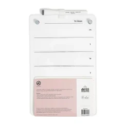 U Brands® Acrylic Magnetic Mount Dry-Erase Weekly Calendar Board, 8” x 12”, Clear