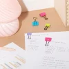 U Brands® Binder Clip Set, Assorted Sizes, Smiley Face, Set Of 24 Clips