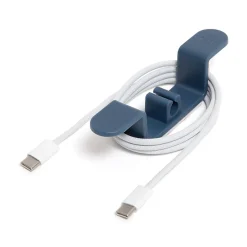 U Brands Cable Wrap Cord Organizer Hooks, Blue/Green, Set Of 2 Hooks