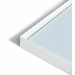 U Brands Double Sided Magnetic Glass Dry-Erase Mobile Floor Easel, 72