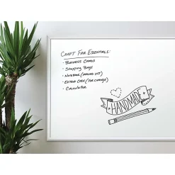U Brands® Frameless Magnetic Cubicle/Wall Glass Dry Erase Board, 20