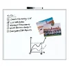 U Brands Magnetic Dry-Erase Board with White Magnet and Dry-Erase Marker, 20" X 16", Silver Aluminum Frame (356U00-01)
