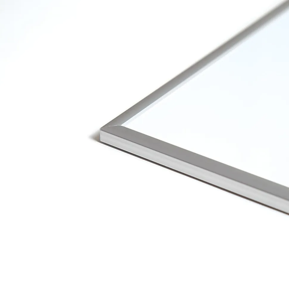 U Brands Magnetic Dry-Erase Board with White Magnet and Dry-Erase Marker, 20" X 16", Silver Aluminum Frame (356U00-01)