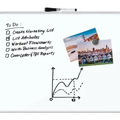 U Brands Magnetic Dry-Erase Board with White Magnet and Dry-Erase Marker, 20