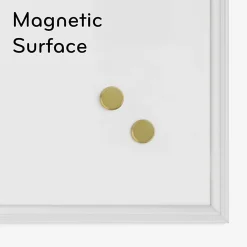 U Brands Magnetic Dry-Erase Board, 30" X 20", White Décor Frame (2071U00-01)