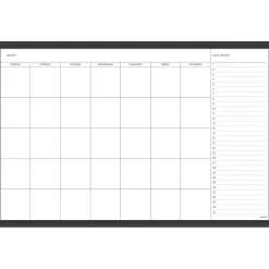 U Brands Magnetic Dry-Erase Monthly Calendar Board, 36
