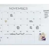 U Brands Magnetic Dry-Erase Monthly Calendar Board, 40" X 30", White Décor Frame (2918U00-01)